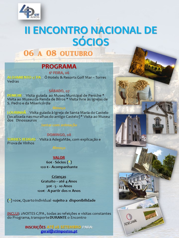 ii encontro nacional socios folheto
